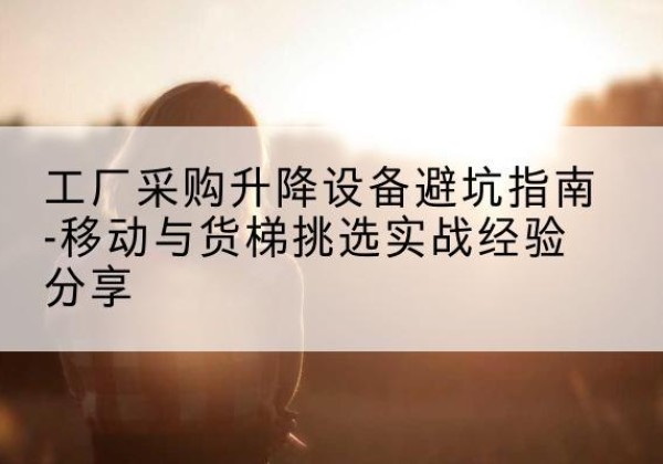 新抚移动式升降机怎么选-工厂采购升降设备避坑指南-移动与货梯挑选实战经验分享